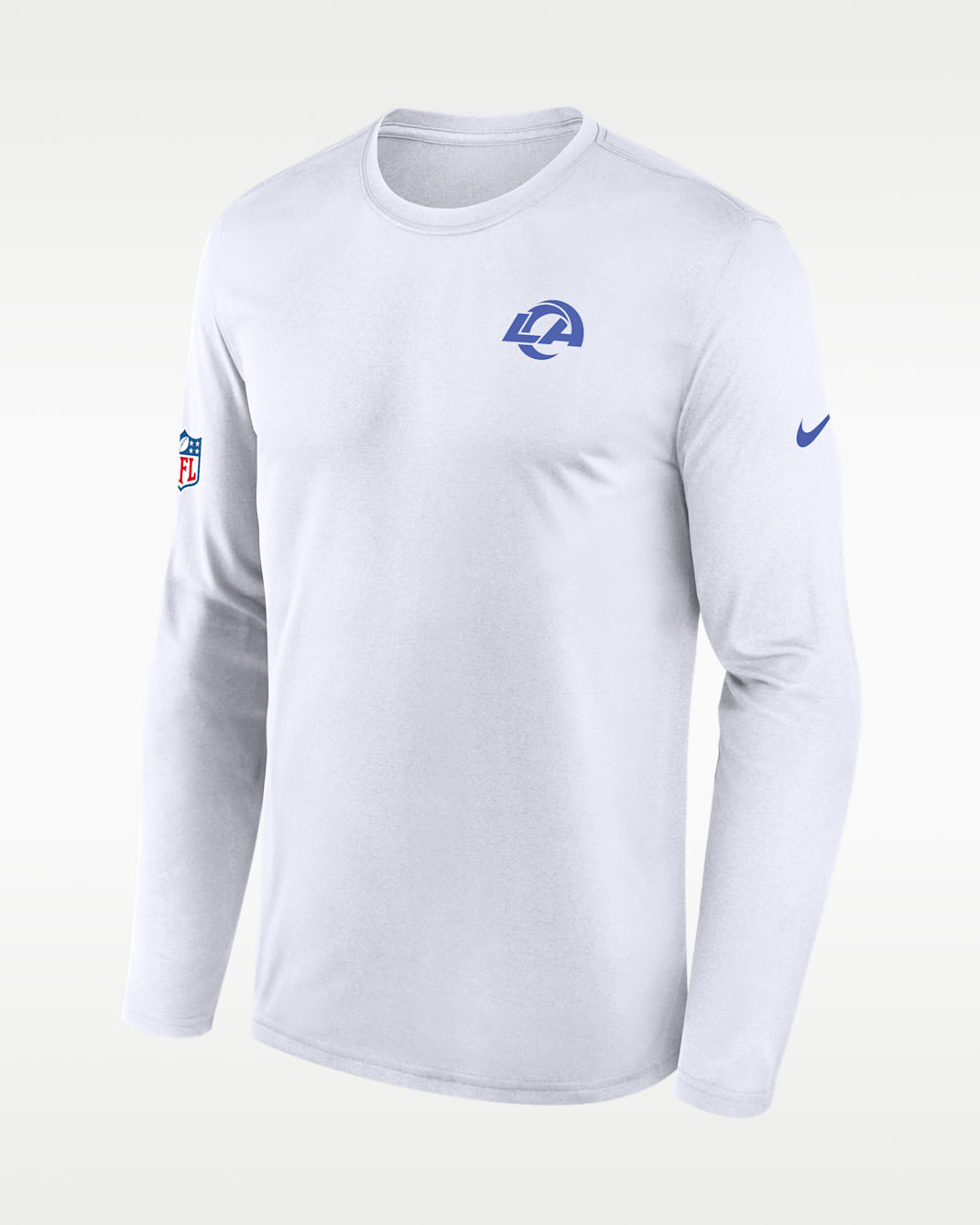 Los Angeles Rams Alt Legend Small Logo Men's Nike Dri-FIT NFL Long-Sleeve T-Shirt - White