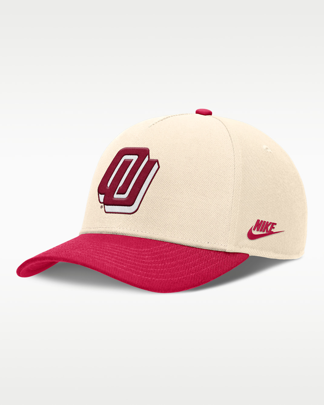 Oklahoma Primetime Rise Academic Men's Nike Dri-FIT College Adjustable Hat - Natural