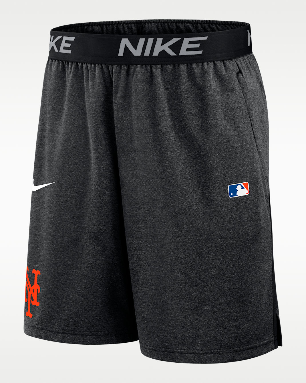 Shorts Nike Dri-FIT de la MLB para hombre New York Mets Authentic Collection - Negro