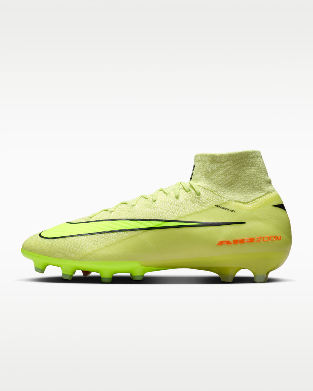 Nike Mercurial Superfly 10 Elite Yüksek Bilekli Suni Çim Kramponu - Limelight/Hyper Crimson/Volt
