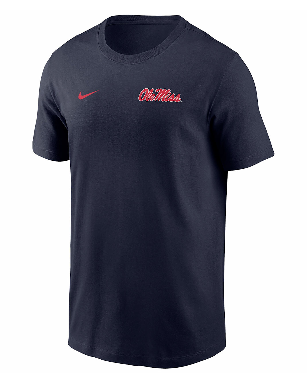 Playera de manga corta para hombre Ole Miss Rebels Nike NCAA - Azul marino universitario
