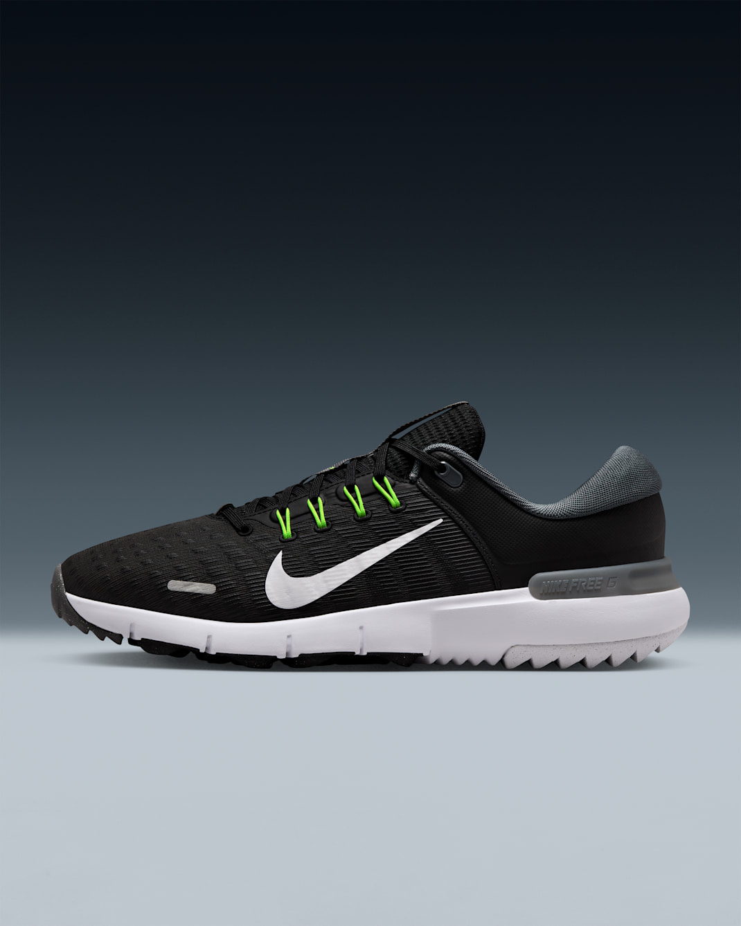 Nike Free Golf NN Golf Shoes - Black/Iron Grey/Volt/White