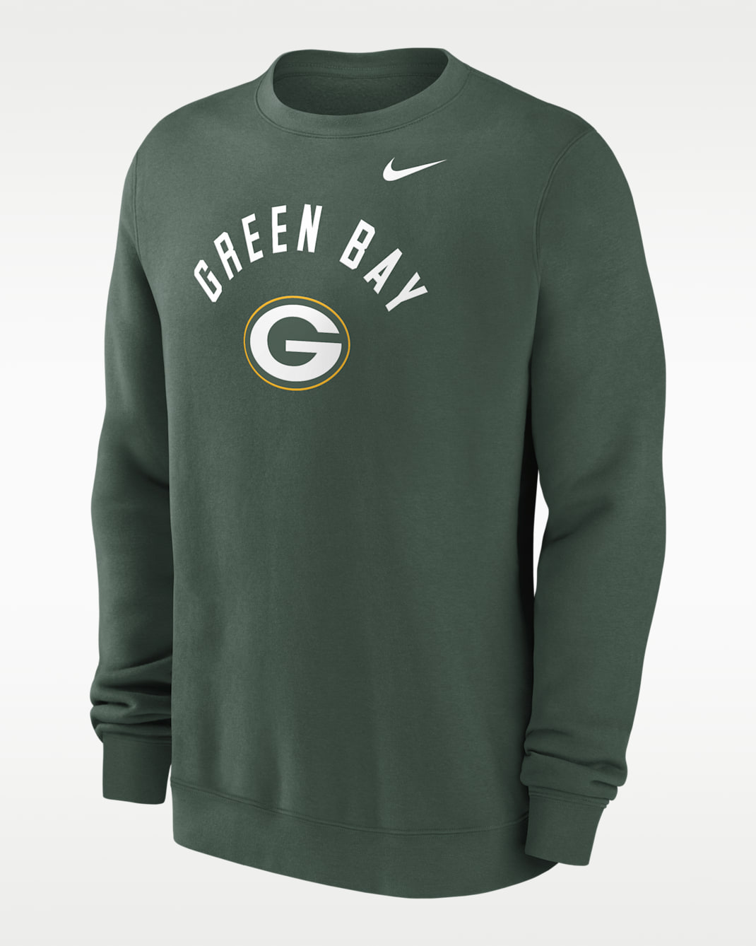 Green Bay Packers Club Men's Nike NFL Pullover Crew - Green