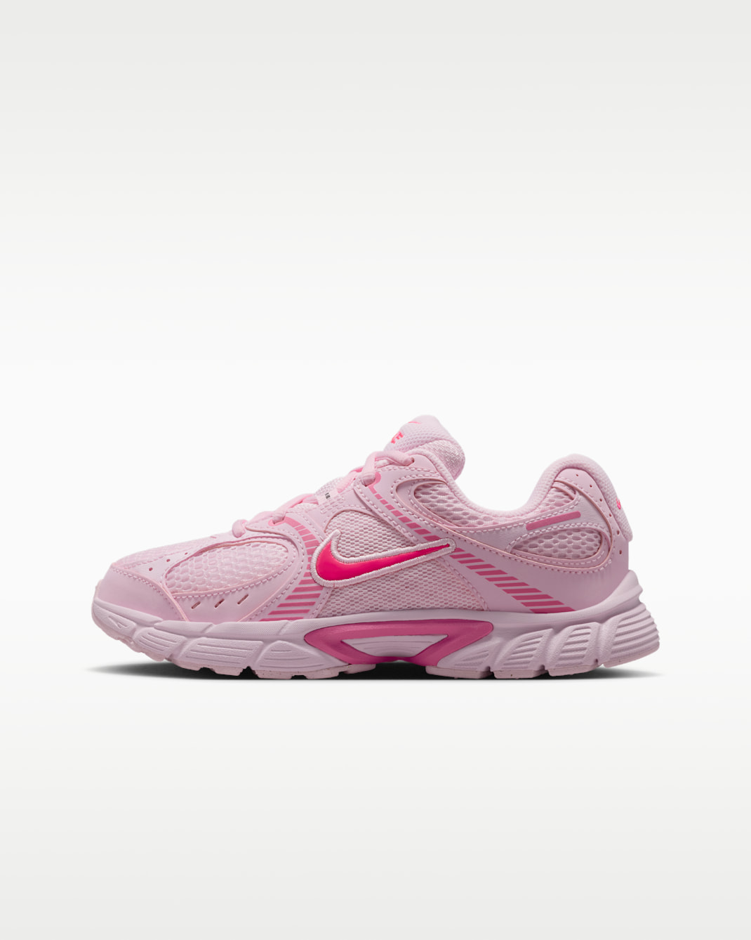 Tenis para niños grandes Nike V5 RNR - Espuma rosa/Rosa paleta/Hiperrosa