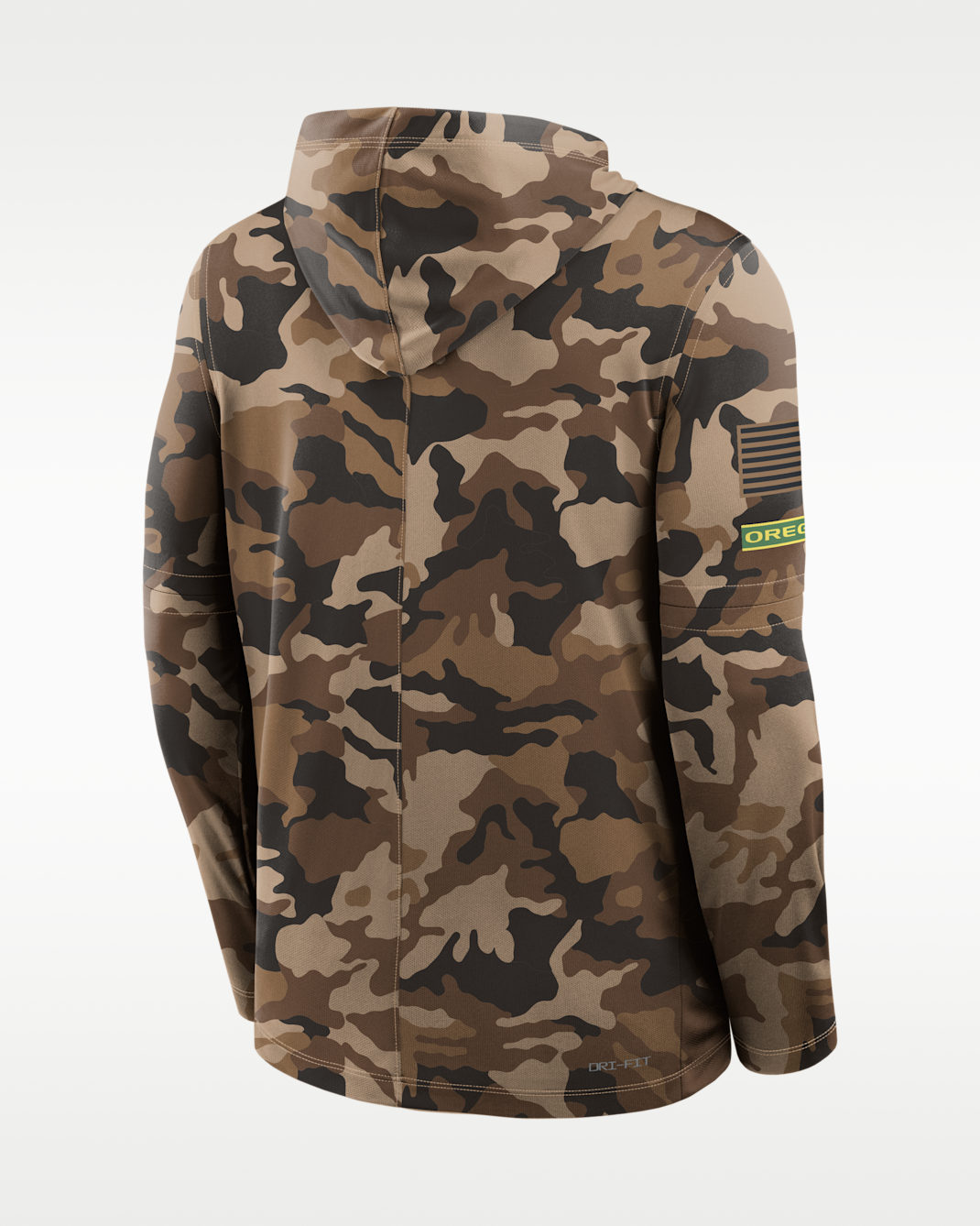Oregon Military Appreciation Men's Nike Dri-FIT College Long-Sleeve Hooded Top