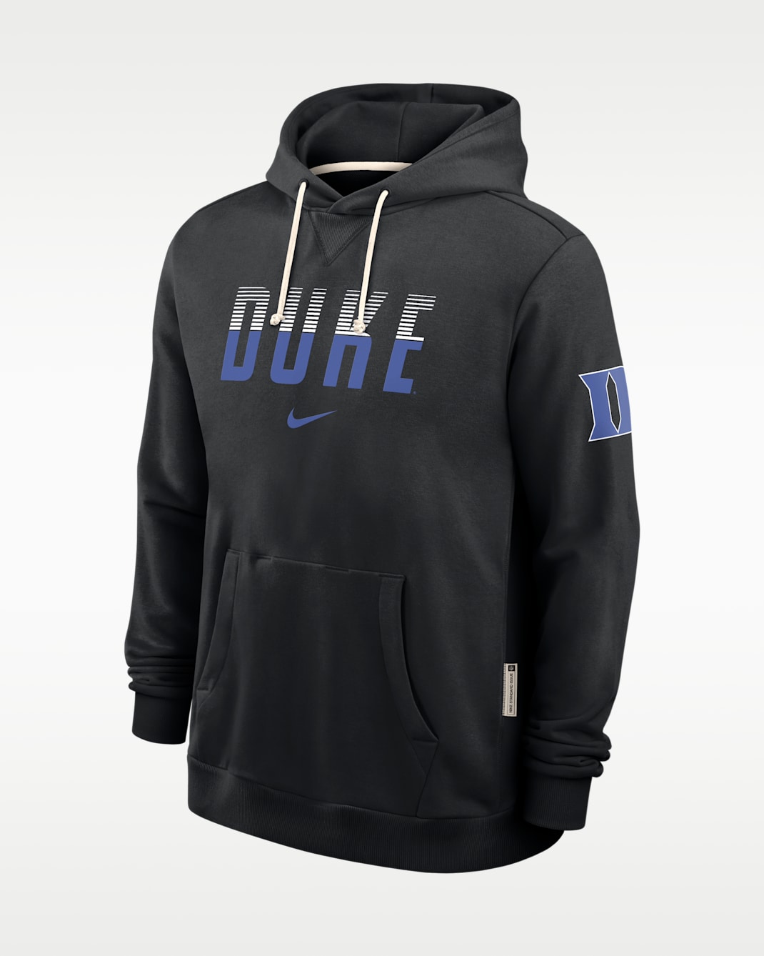 Duke Sideline Standard Issue Men's Nike Dri-FIT College Pullover Hoodie - Black