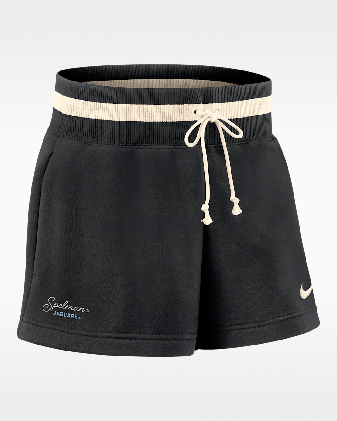 Nike Phoenix Fleece College (Spelman College) Women's Mid-Rise 4" Shorts - Black