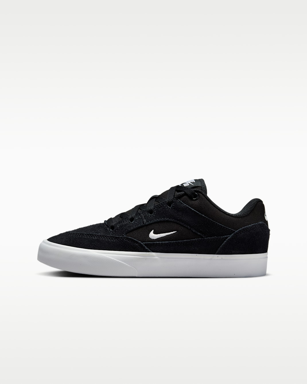 Nike SB Malor Big Kids' Skate Shoes - Black/Black/White/White