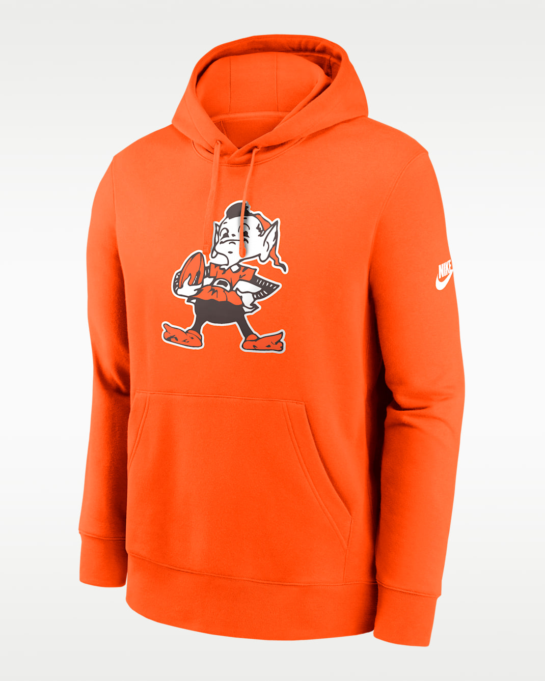 Cleveland Browns Club Logo Men's Nike NFL Pullover Hoodie - Orange