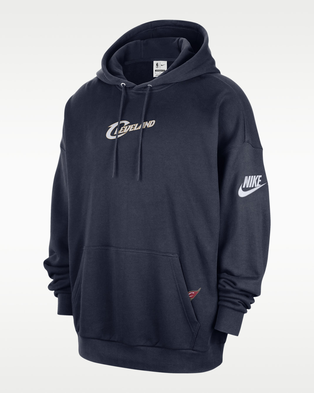 Cleveland Cavaliers 2025/26 Hardwood Classics Men's Nike Club NBA Premium Pull-Over Hoodie - College Navy