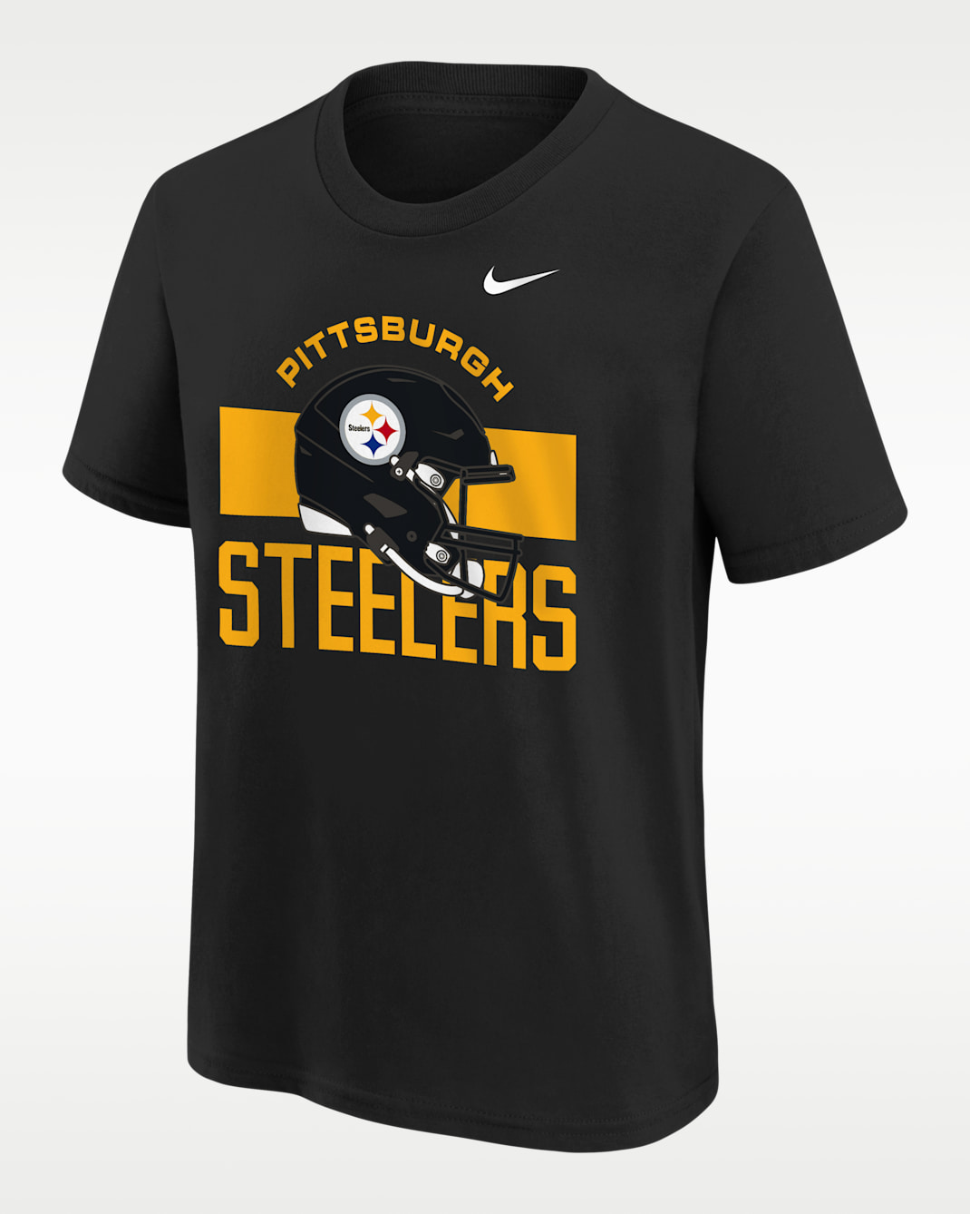 Playera Nike de la NFL para niños talla grande Pittsburgh Steelers Team Issue - Negro