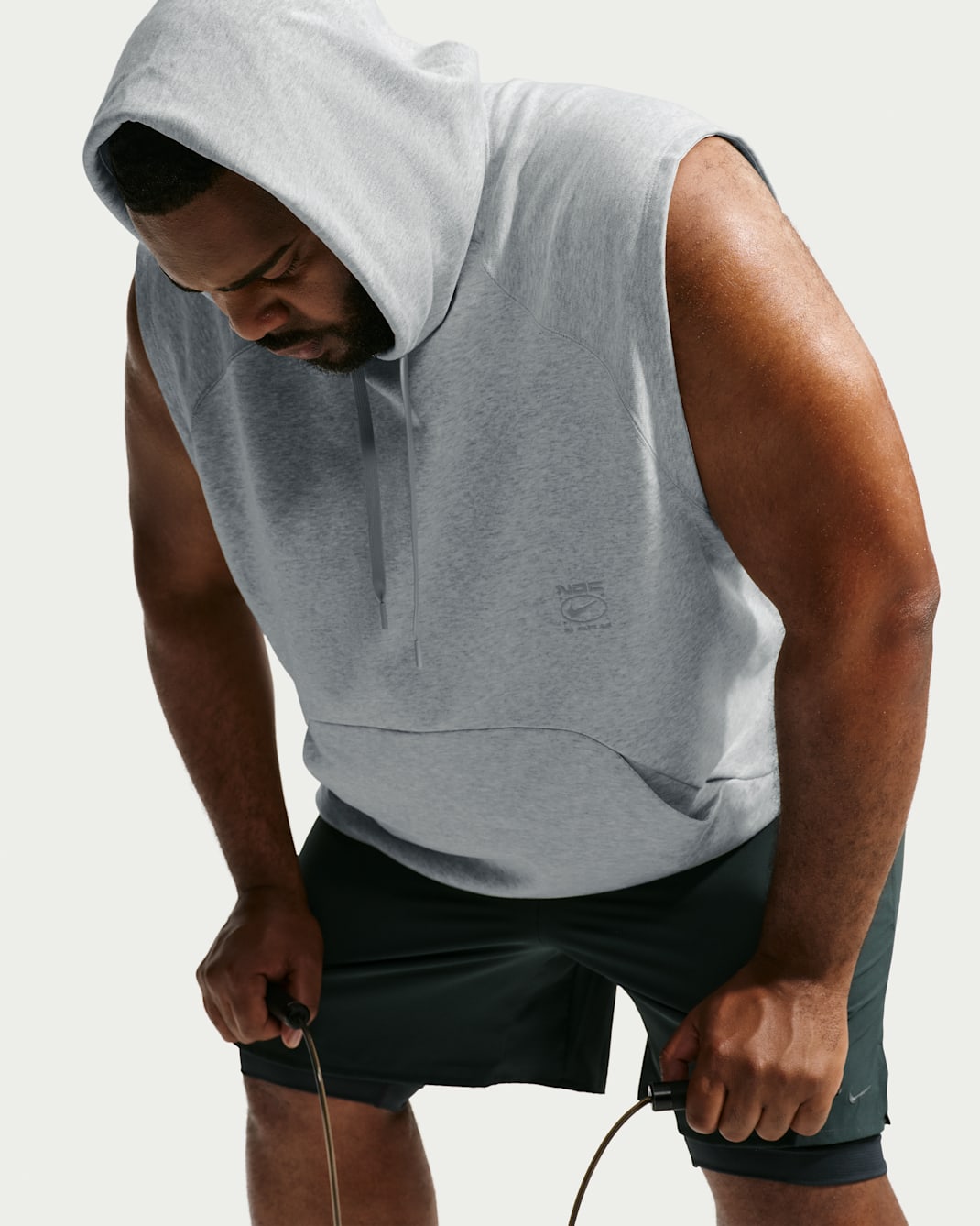 Nike N.A.C. Men's Dri-FIT Fleece Sleeveless Training Hoodie