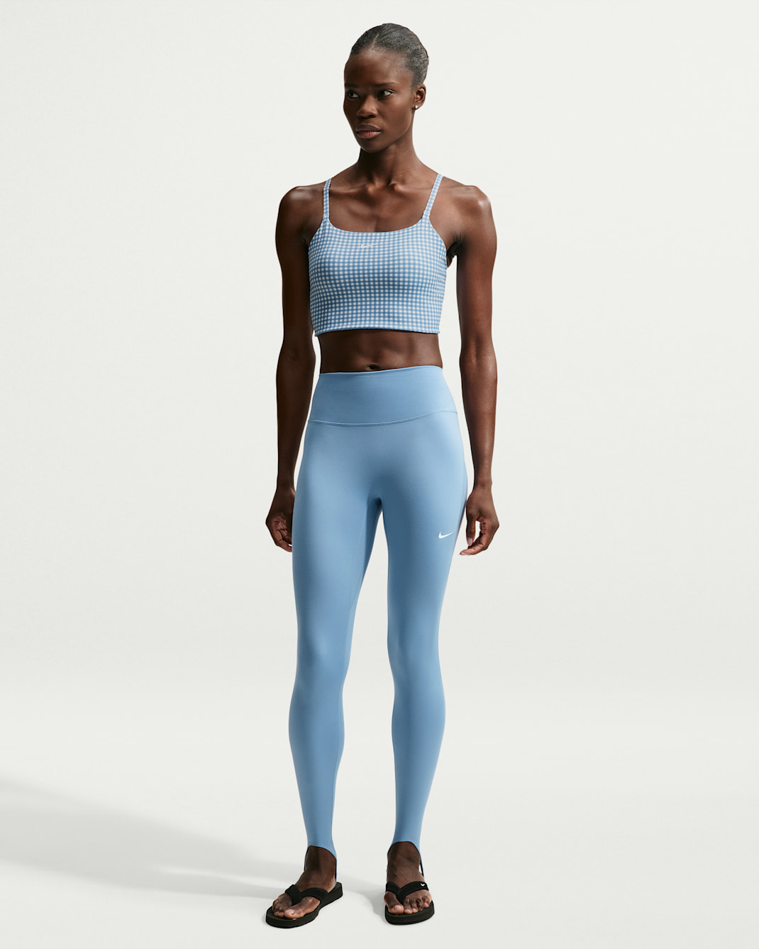 Nike One Women's High-Waisted Full-Length Stirrup Leggings - Work Blue/White