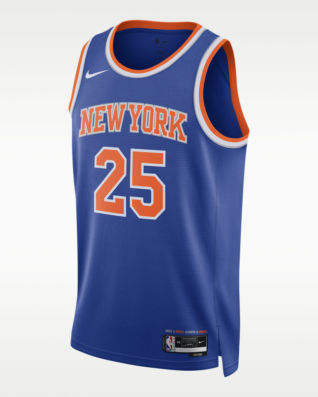 Jersey Nike Dri-FIT de la NBA Swingman para hombre New York Knicks Icon Edition - Azul enérgico