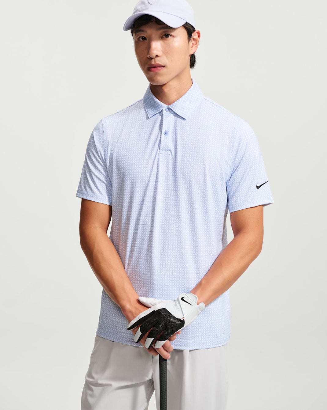 Nike Velocity Men's Dri-FIT Printed Golf Polo - Purple Fade/Purple Fade/Black