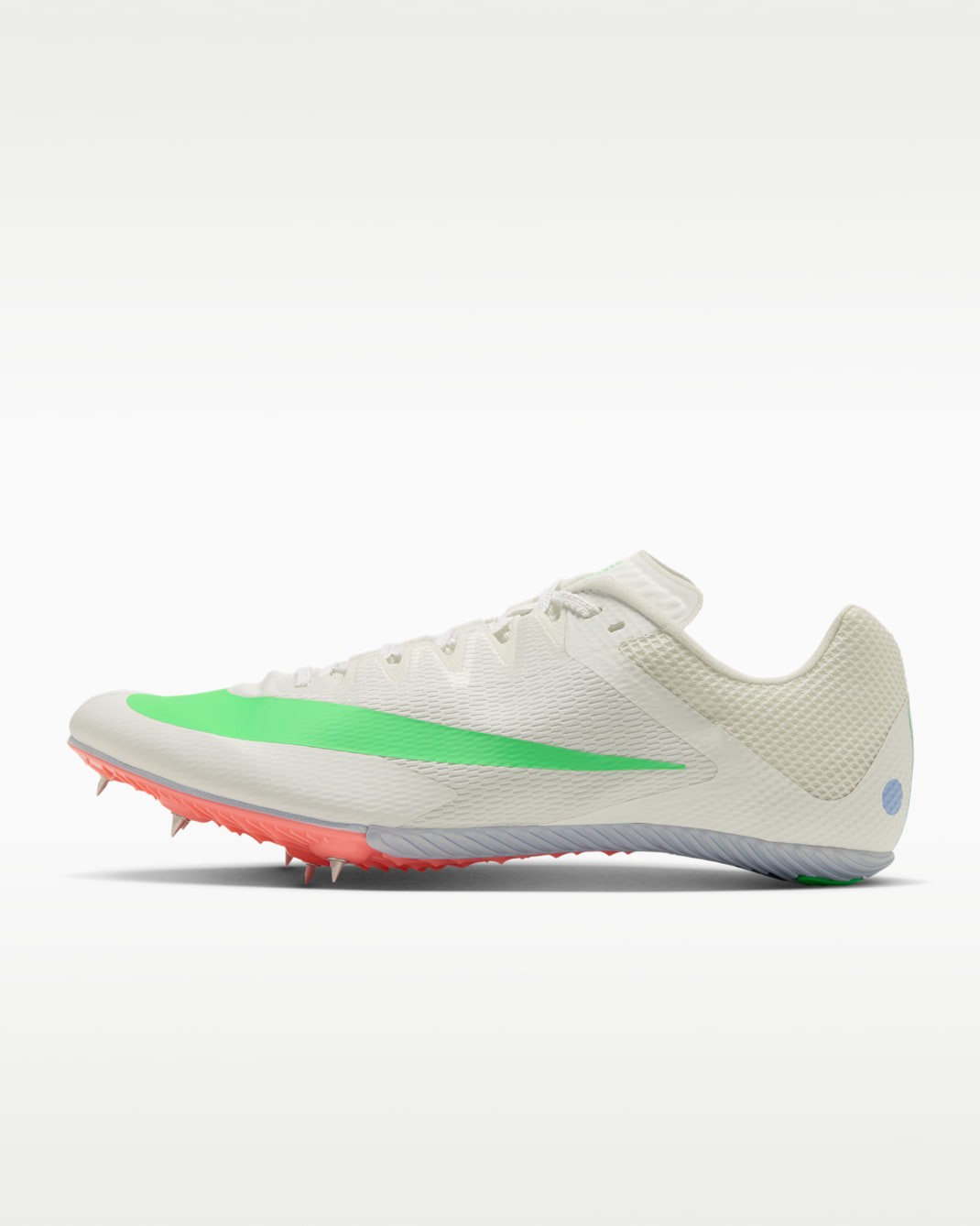 Nike Zoom Rival Sprint Athletics Sprinting Spikes - Summit White/Atomic Pink/Aluminium/Electro Green