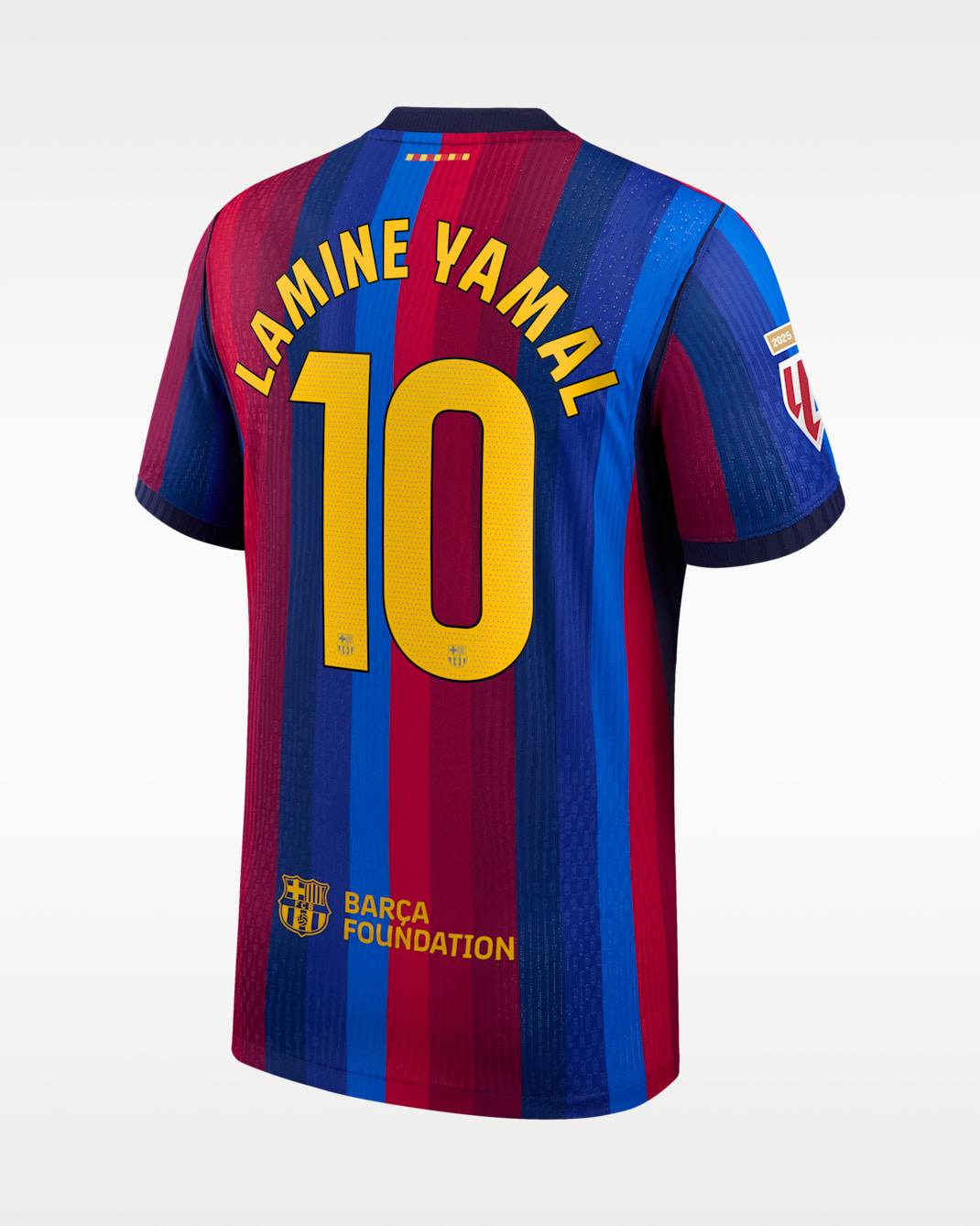 Lamine Yamal Barcelona 2026/27 Match Home Men's Nike Aero-FIT Soccer Jersey - Red