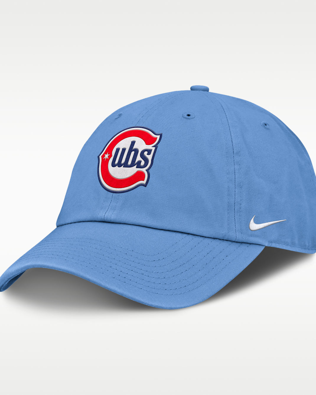 Chicago Cubs Club Alt Logo Men's Nike MLB Adjustable Hat - Light Blue
