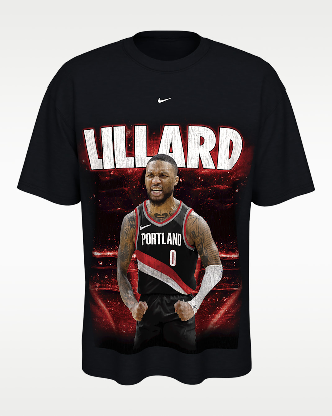 Playera de básquetbol Nike Max90 Damian Lillard - Negro