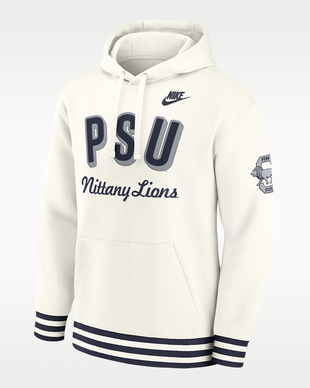Penn State Legacy Retro Men’s Nike College Pullover Hoodie - Sail