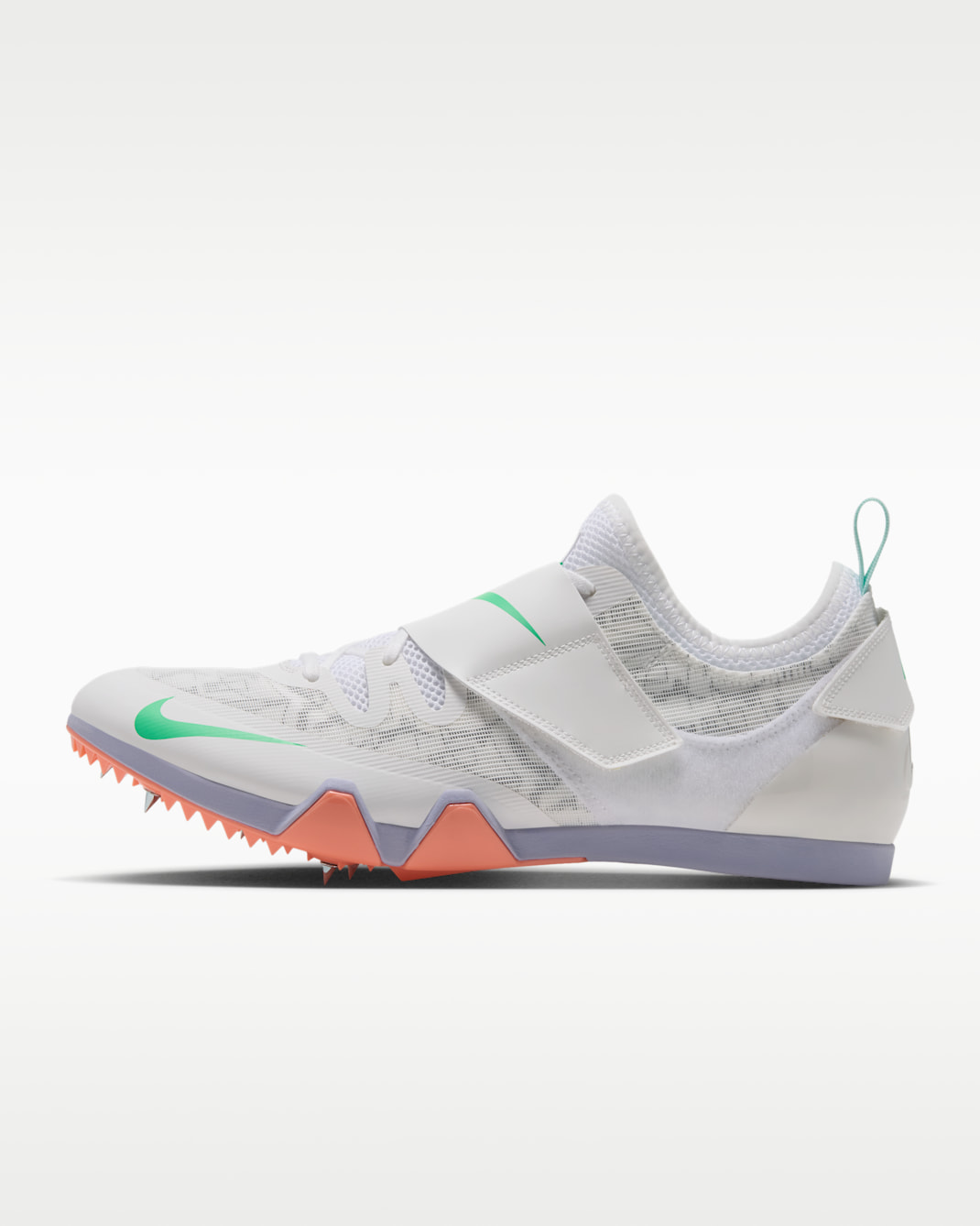 Nike Pole Vault Elite Athletics Jumping Spikes - Summit White/Atomic Pink/White/Electro Green