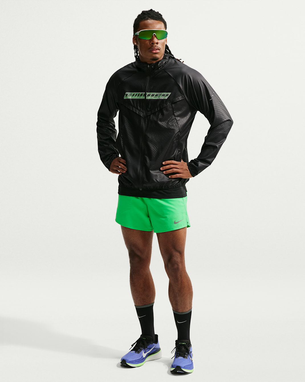 Nike Stride Men's Dri-FIT 5" 2-in-1 Running Shorts - Green Spark