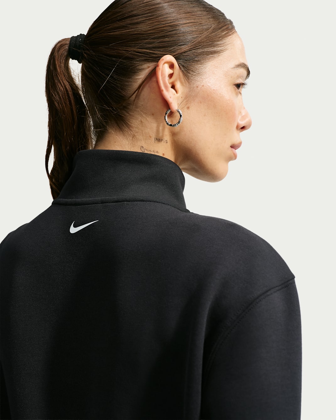 Nike Studio Fleece Sport Women's Dri-FIT 1/4-Zip Top