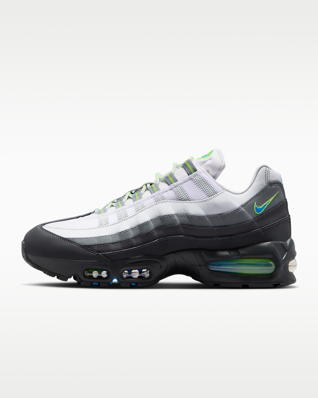Nike Air Max 95 Big Bubble Schuh (Herren) - Schwarz/Action Green/Anthracite/Photo Blue