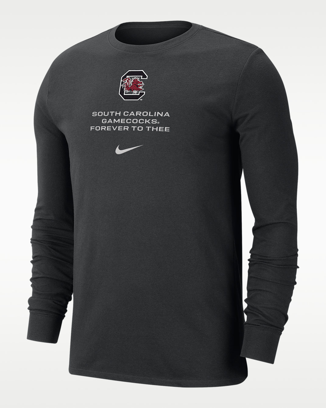 Nike College (South Carolina Gamecocks) Men's Dri-FIT Long-Sleeve T-Shirt - Black