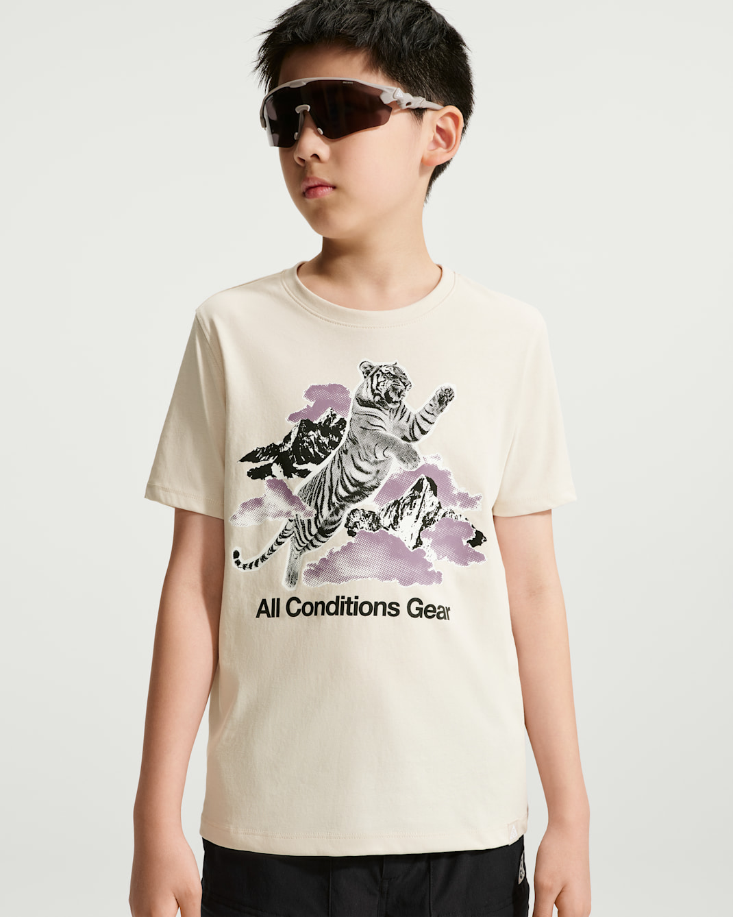 Nike ACG Big Kids' Dri-FIT Leaping Tiger T-Shirt - Light Orewood Brown