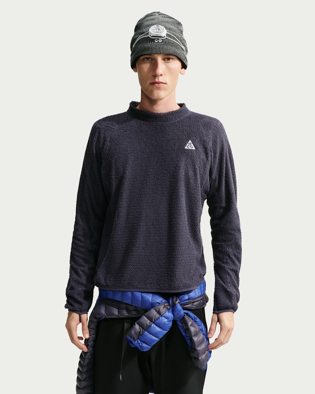 ACG Wolf Lichen Crew-Neck Top - Gridiron/Summit White