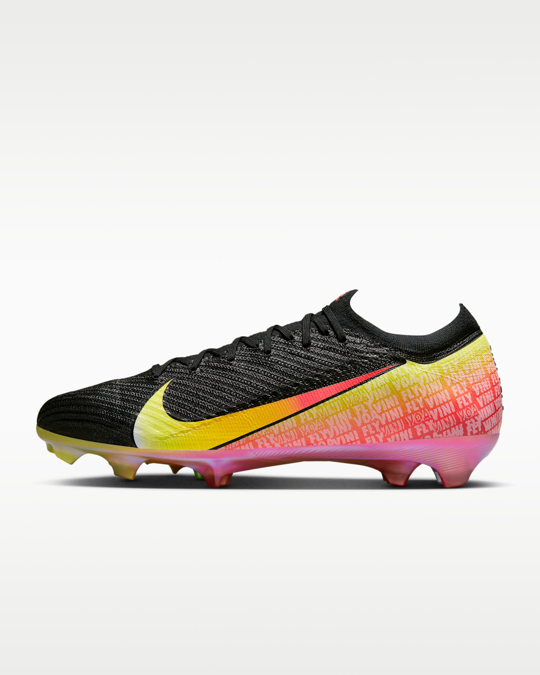 Nike Mercurial Vapor 16 Elite 'Vini Jr.' FG Low-Top Football Boot - Black/Green Spark/Soar/Dynamic Yellow
