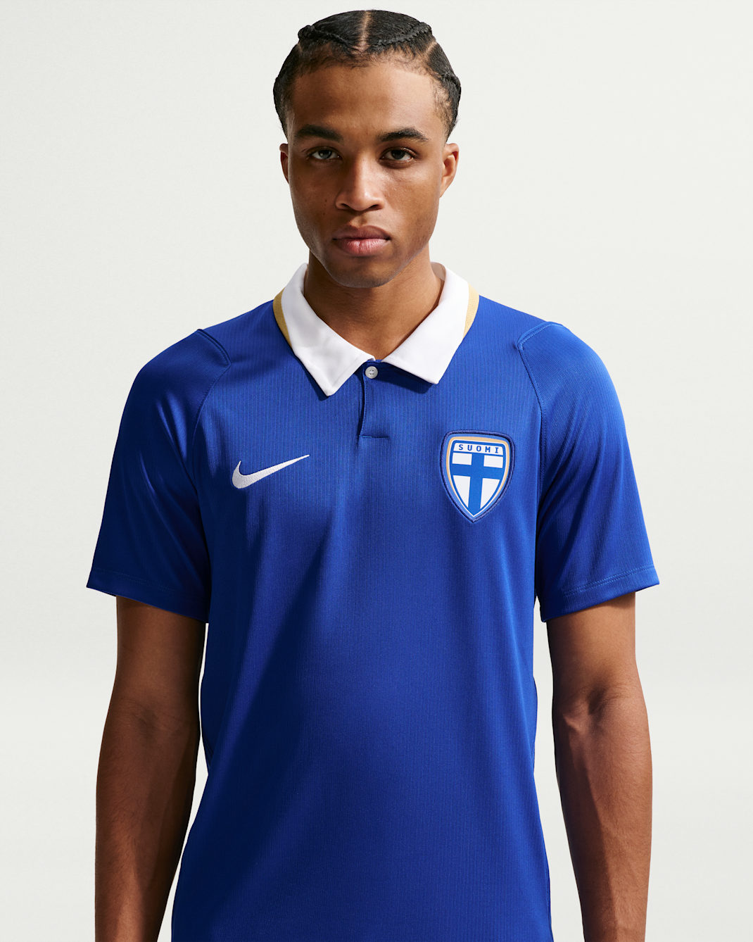 Finland 2026 Stadium Away Men's Nike Dri-FIT Soccer Replica Jersey - Hyper Blue/White