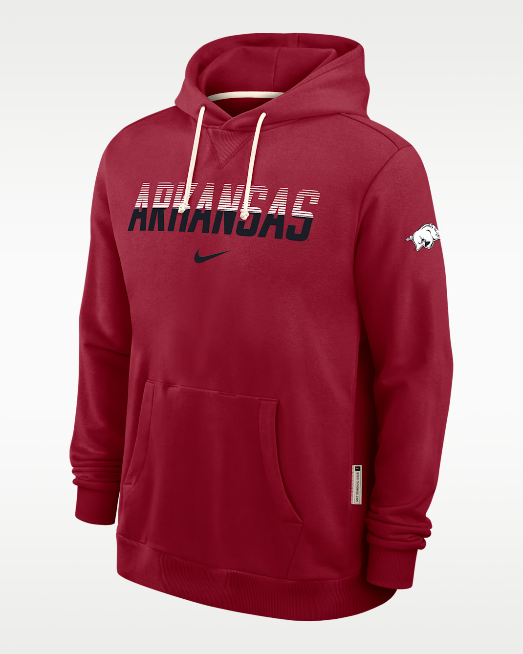 Arkansas Sideline Men's Nike Dri-FIT Pullover Hoodie - Team Crimson