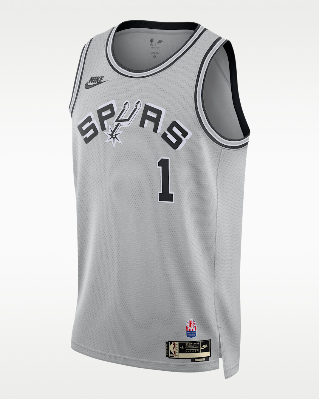 Maglia da basket Dri-FIT Swingman San Antonio Spurs Hardwood Classics – Uomo - Flat Silver