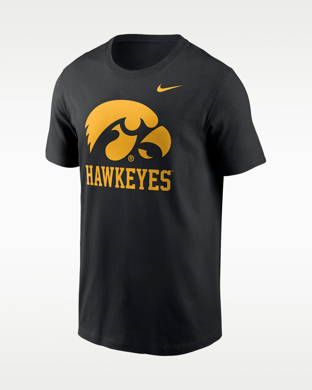 Playera universitaria Nike para hombre Iowa Primetime Logo Mantra - Negro