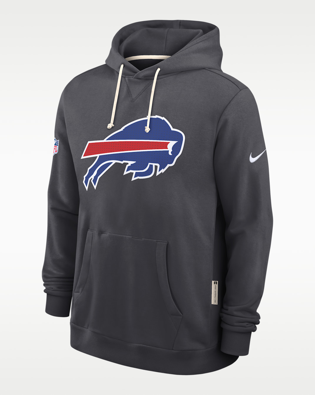 Buffalo Bills Initial Home Sideline Men's Nike Dri-FIT NFL Pullover Hoodie - Anthracite