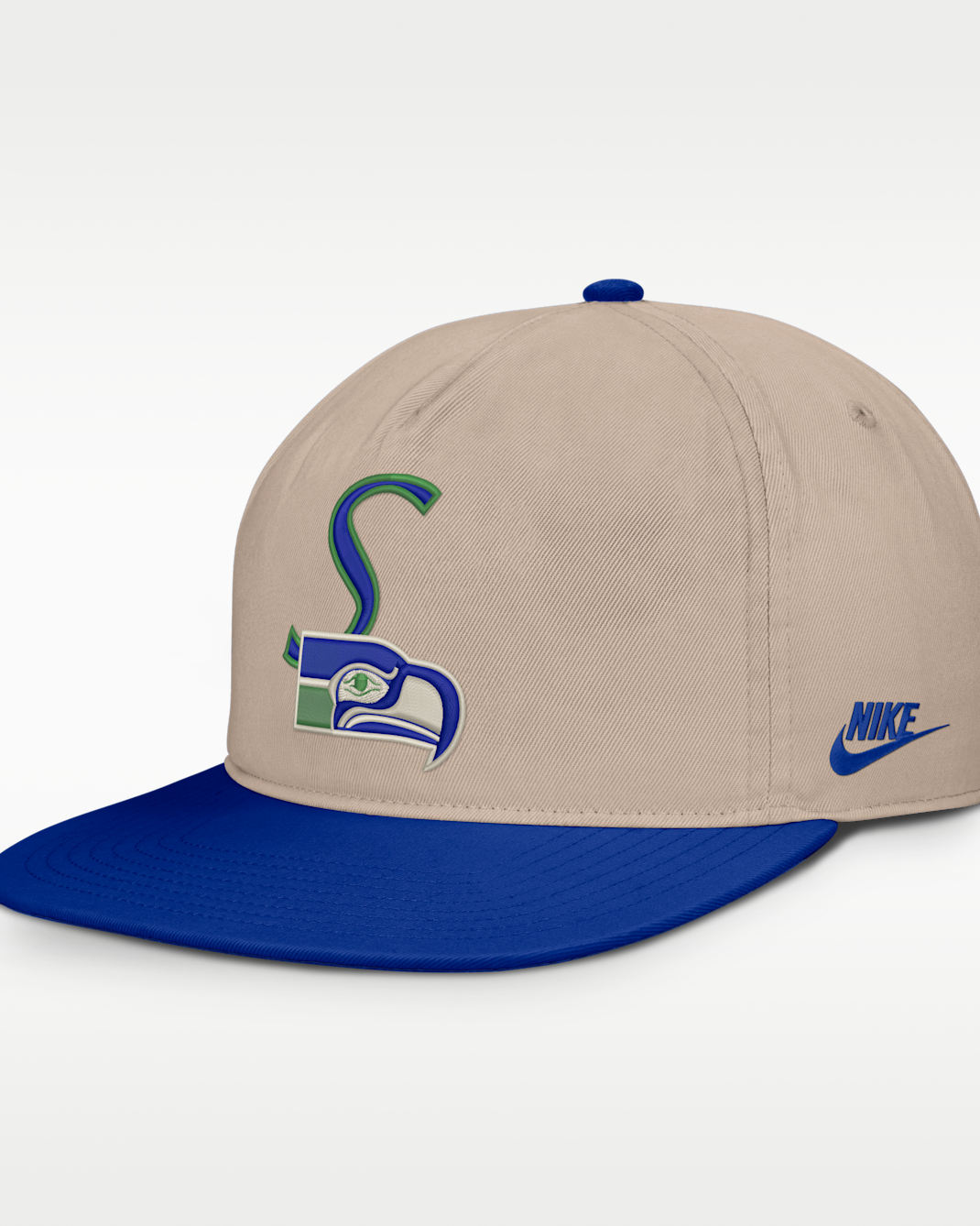 Seattle Seahawks Rewind Pro Men's Nike NFL Adjustable Hat - Sand