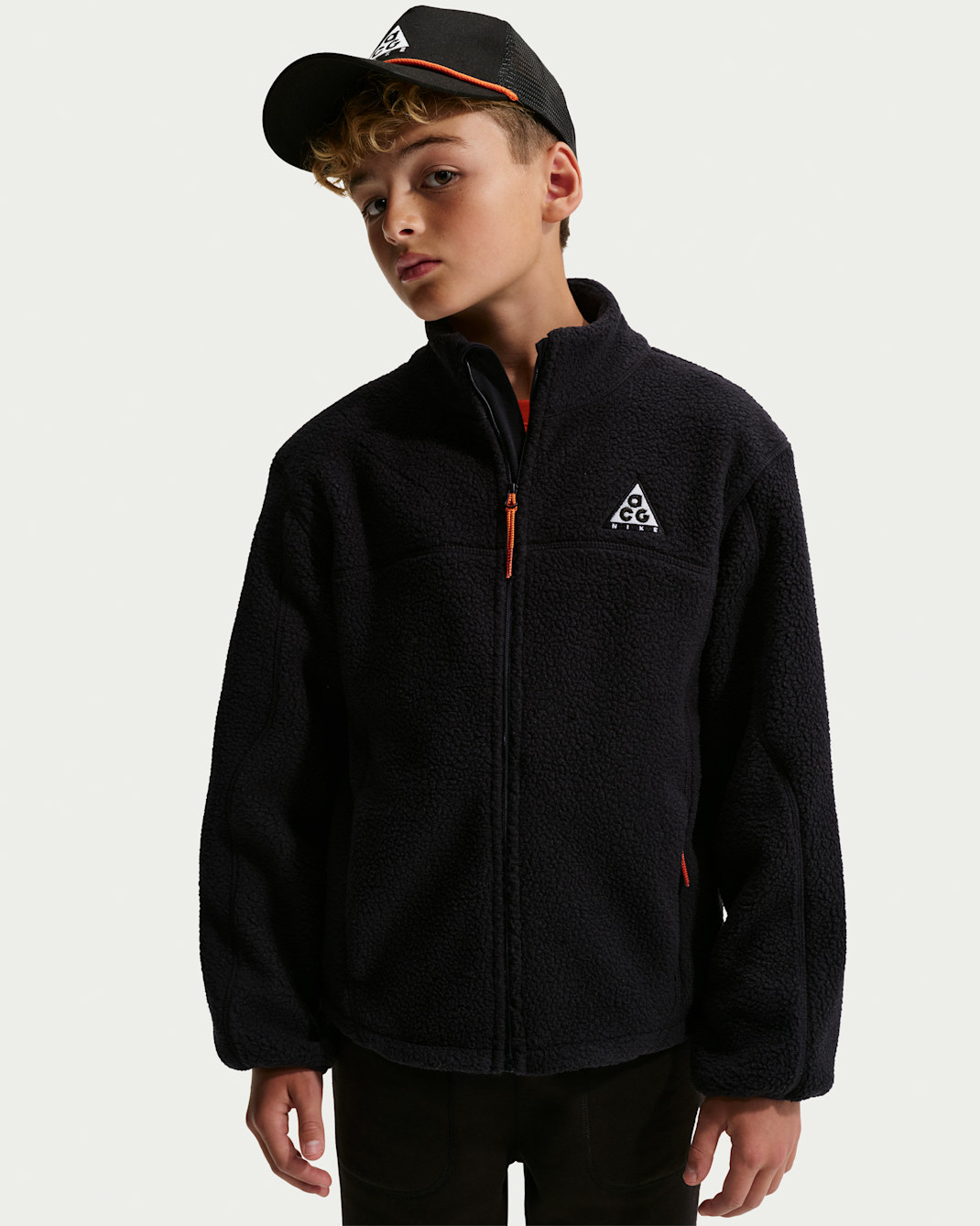ACG Big Kids' Canwell High-Pile Fleece Jacket - Black