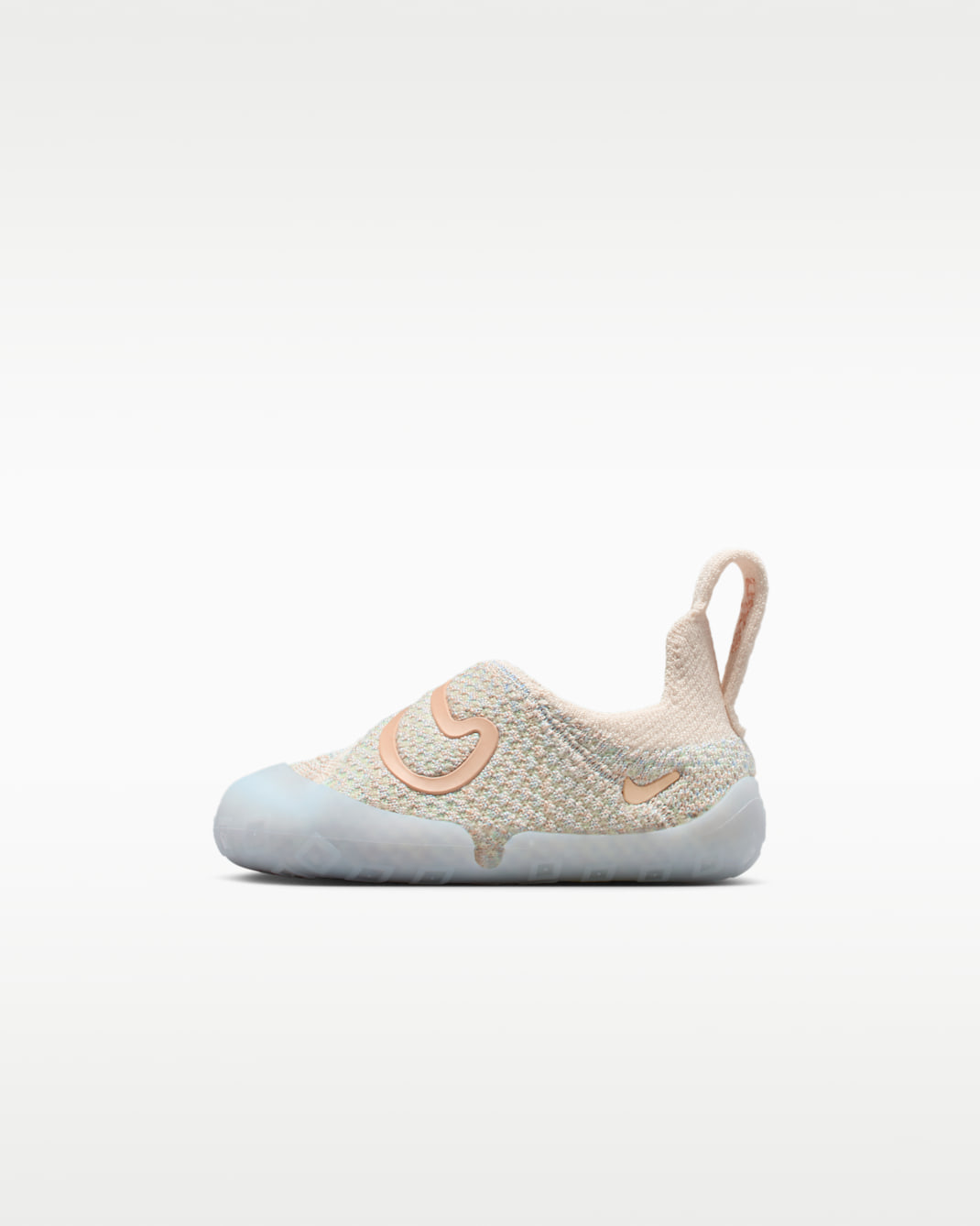 나이키 스우시 1 베이비 신발 - 민트 폼/알루미늄/돌/오렌지 초크