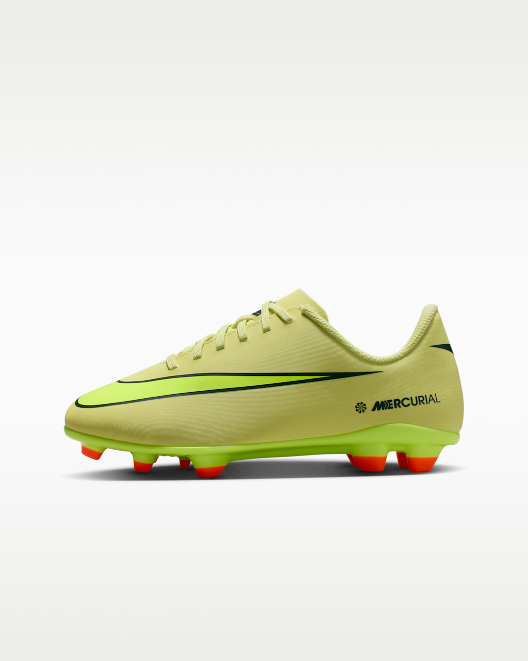Nike Jr. Mercurial Vapor 16 Club Older/Younger Kids' Multi-Ground Low-Top Football Boot - Limelight/Hyper Crimson/Volt