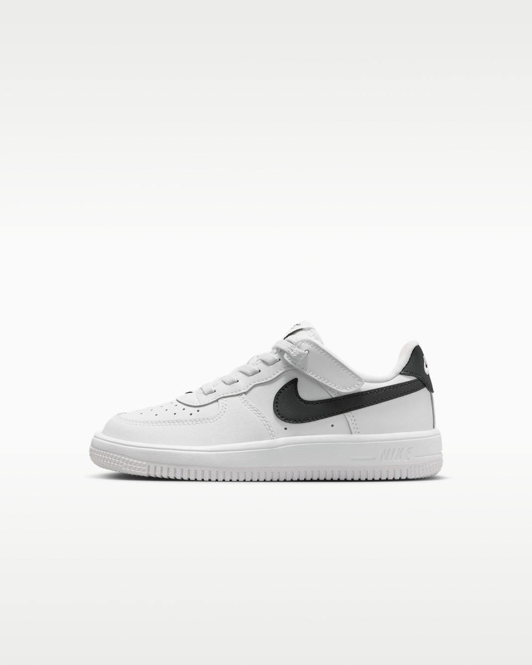 Nike Force 1 Low EasyOn Little Kids' Shoes - White/Black