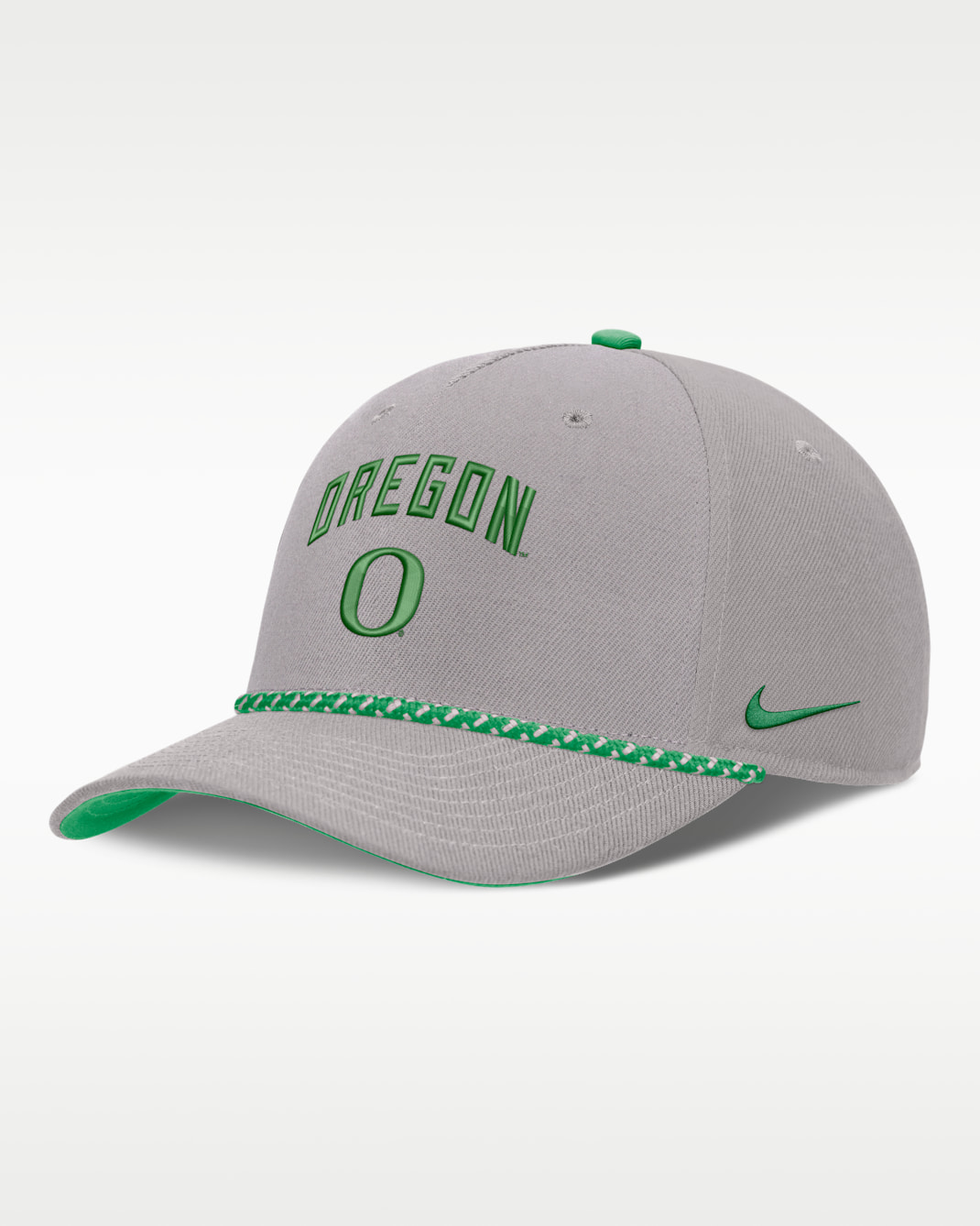 Oregon Primetime Rise Rope Men's Nike College Adjustable Hat - Grey