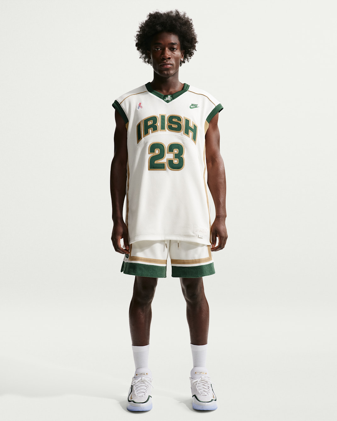 LeBron Nike Basketball Men's Shorts - Sail/Gorge Green/Club Gold/Gorge Green