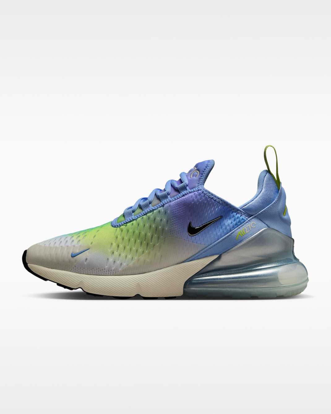 Nike Air Max 270 Women's Shoes - Aluminum/Hydrangeas/Light Lemon Twist/Metallic Silver
