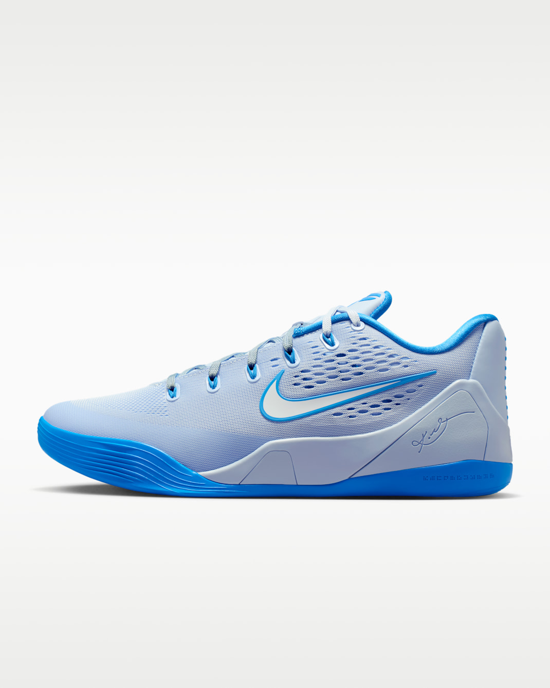 Kobe IX Elite Low EM Protro Basketball Shoes - Hydrogen Blue/White/Light Photo Blue