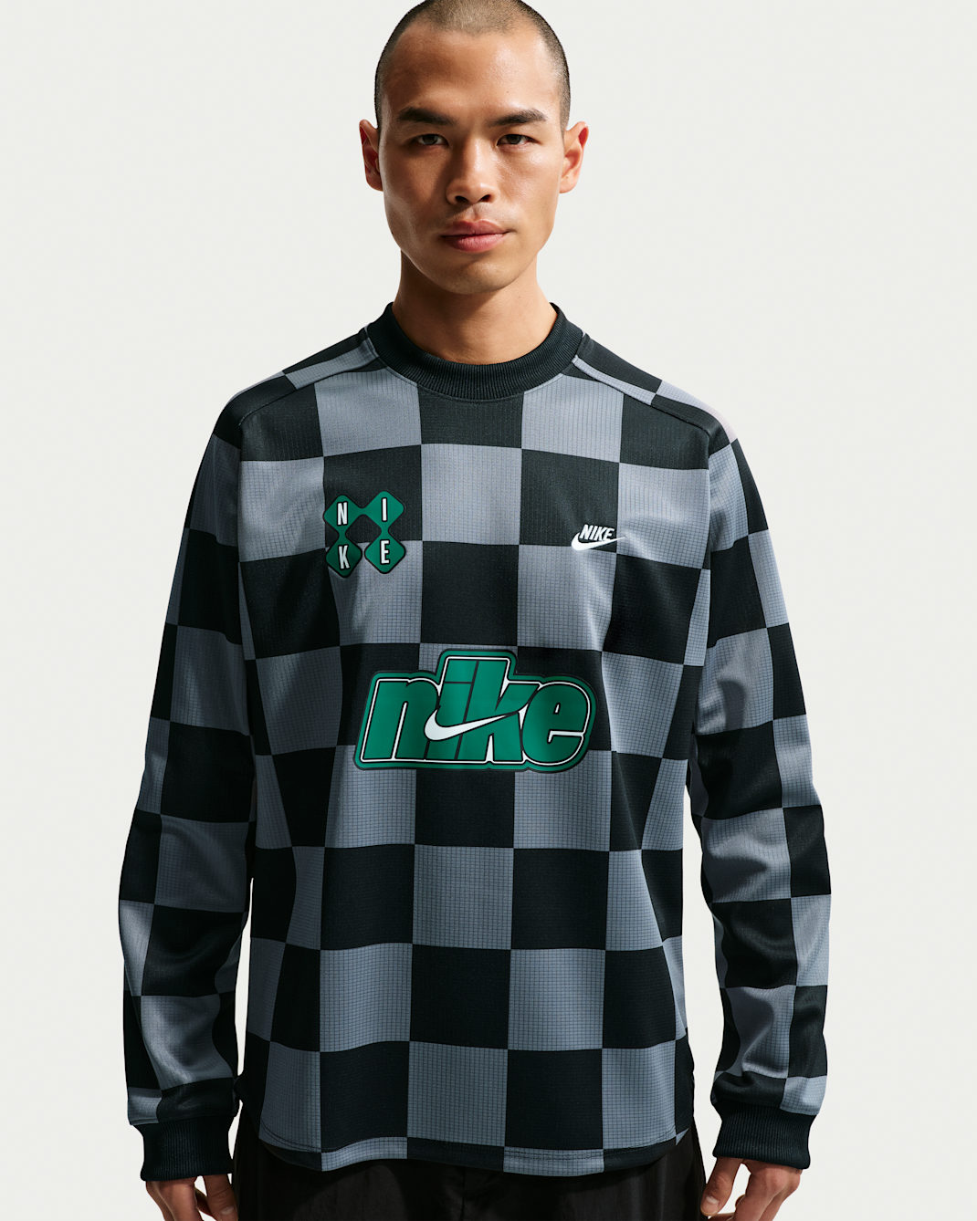 나이키 스포츠웨어 클럽 남성 골키퍼 탑 - 스모크 그레이/블랙/말라카이트