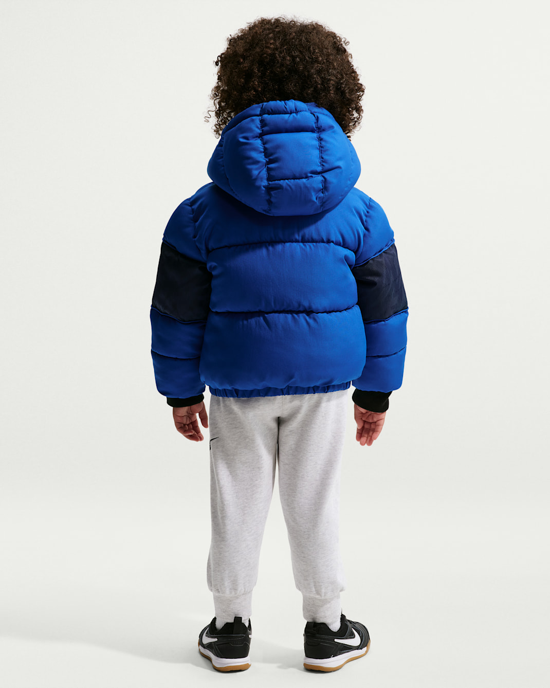 Nike Toddler Jacquard Logo Mixed Media Puffer Jacket