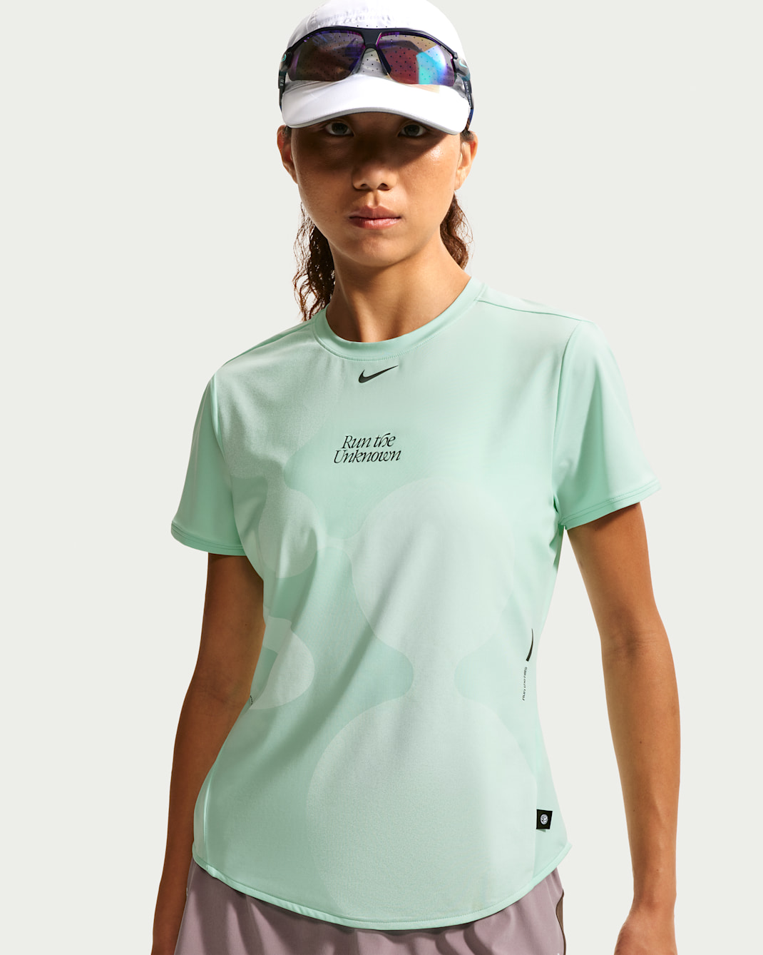 เสื้อวิ่งแขนสั้นผู้หญิง Dri-FIT Nike Swift - Arctic Green