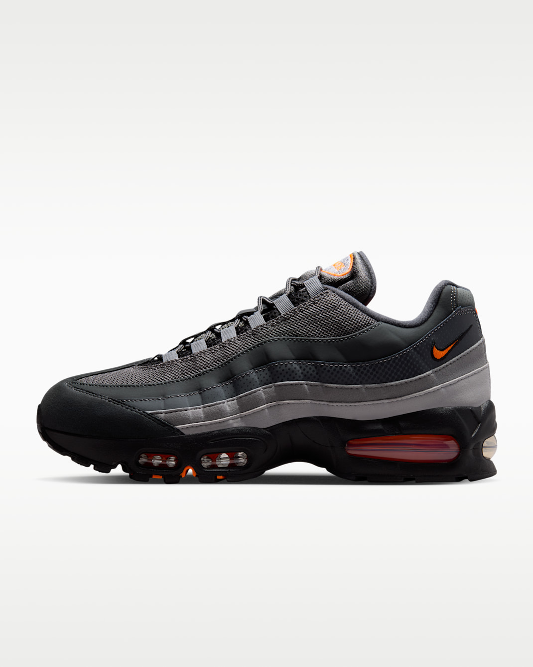 Nike Air Max 95 Big Bubble Men's Shoes - Black/White/Smoke Grey/Total Orange